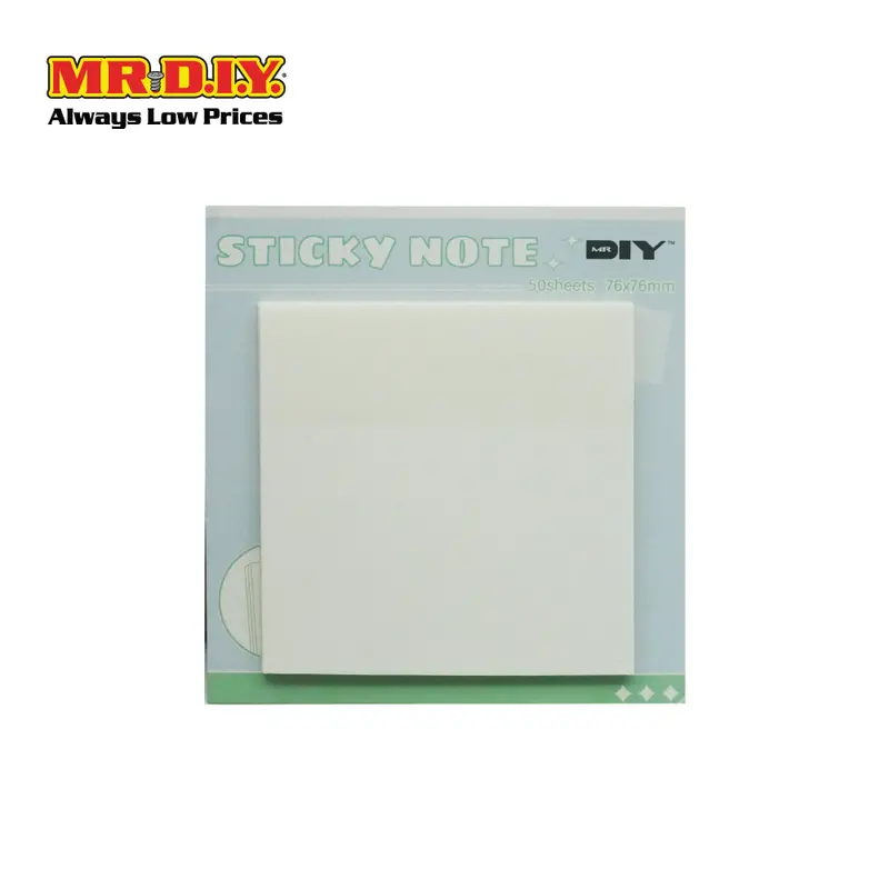 (Mr.Diy) Post-It Sticky Note Memo 50 Sheets (76 X 76Mm) 1