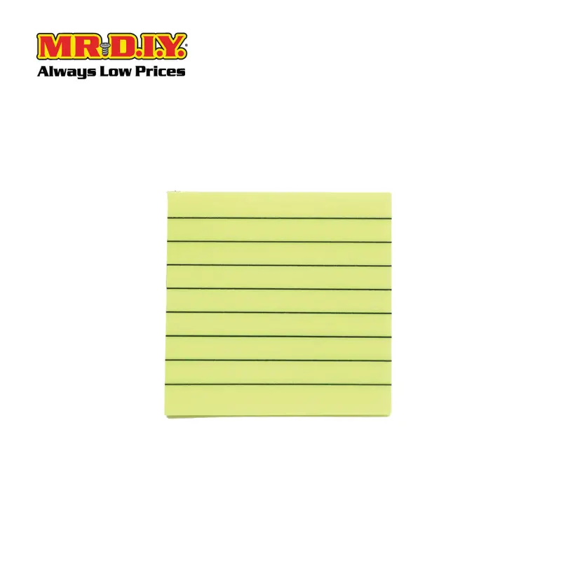 (Mr.Diy) Square Linen Sticky Notes Tab (7.6X7.6Cm) 1