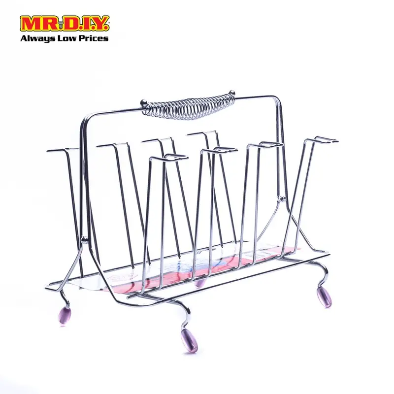 (Mr.Diy) Stainless Steel Cups Glasses Holder (22.5Cm X 29Cm) 1