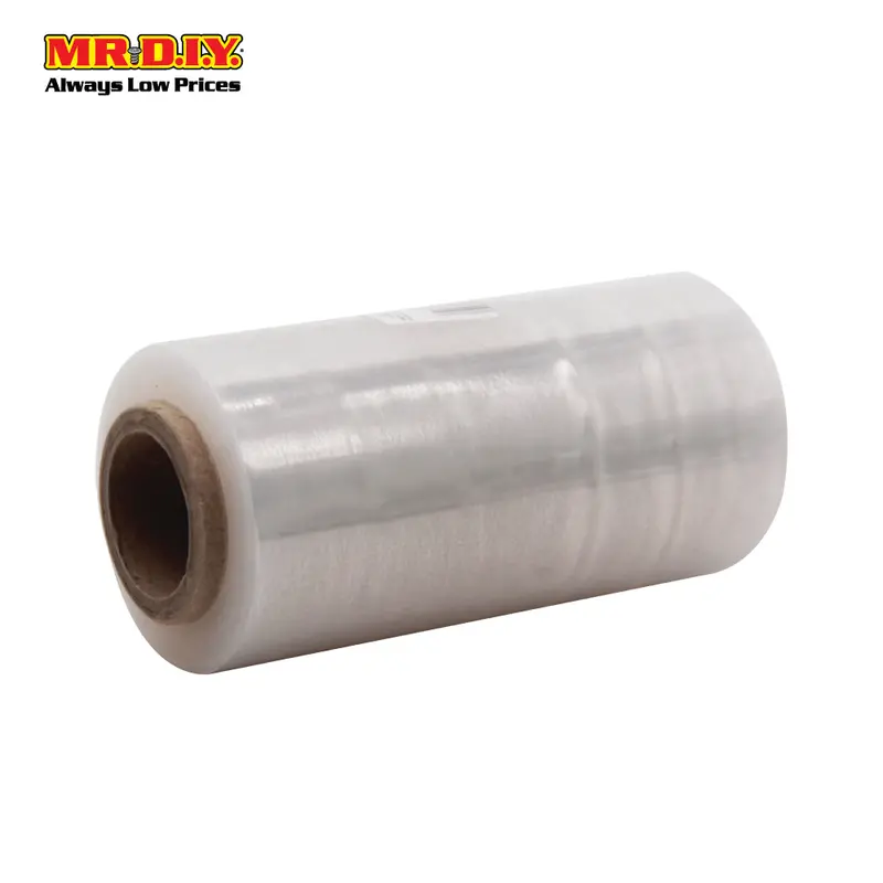 (Mr.Diy) Transparent Clear Stretch Wrap Packaging Film Roll (100Cm X 5Cm) 1