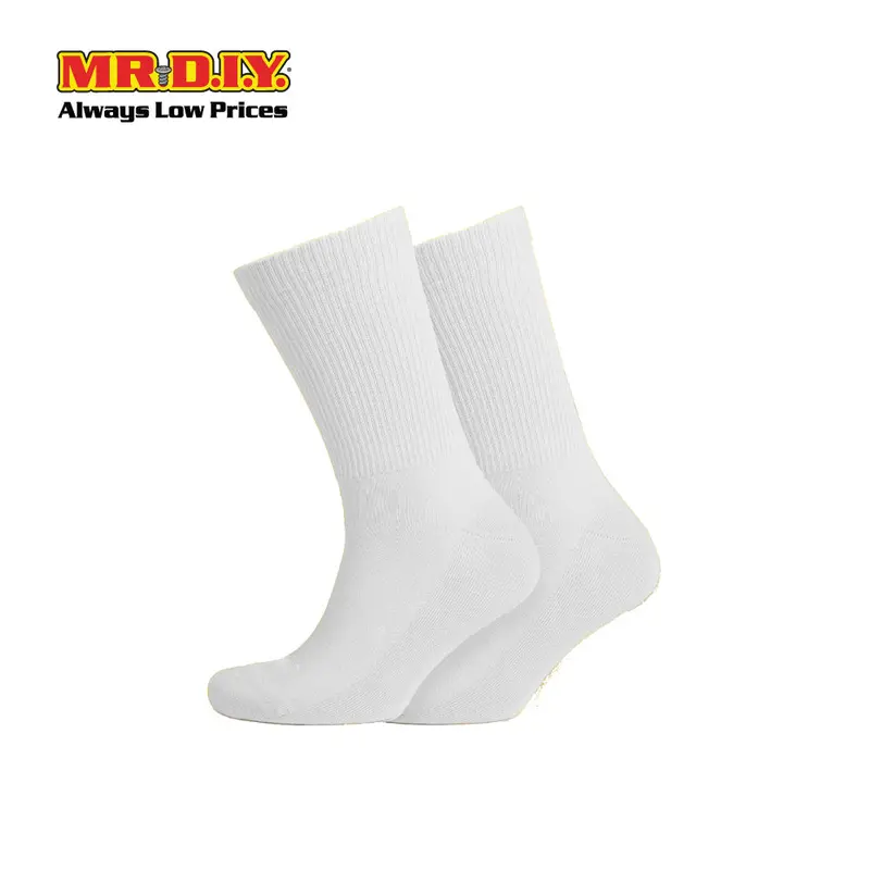 (Mr.Diy) Unisex Adult Mid-Calf Casual Cotton Socks - Off White - Color Series 1