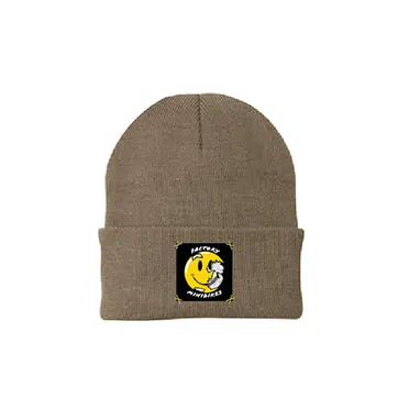 New 2024 Factory Minibikes X Smiley Patch Beanie 1