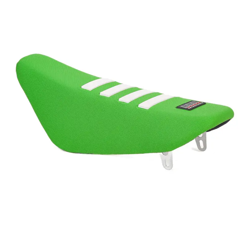 New Green Bbr Tall Seat W/ White Stripes - Klx110 1