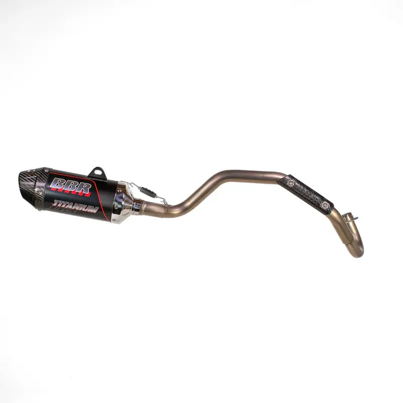 New Titanium D3 Exhaust W/ Carbon End Cap - Klx110 1