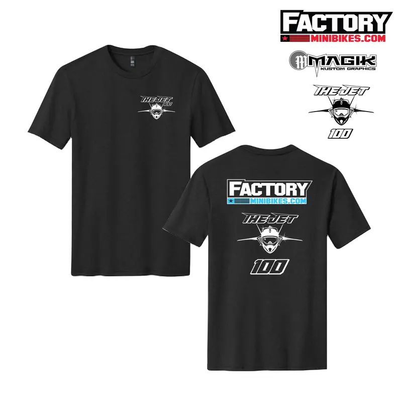 New V2 - Jet100 / Factory Minibikes Collab Tee 1