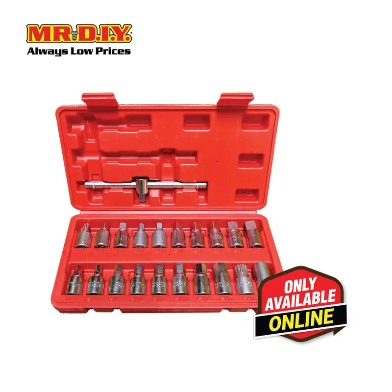 Oil Drain Plug Socket Set (21 Pieces) 1