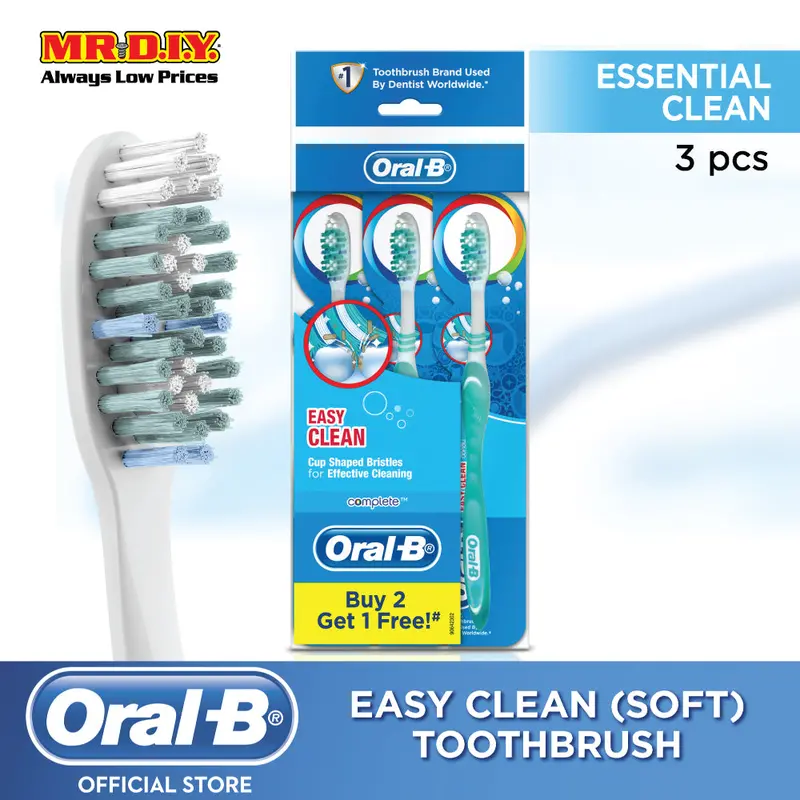 Oral-B Complete Easy Clean (Soft) Manual Toothbrush Buy 2 Get 1 Free - Polybag 1