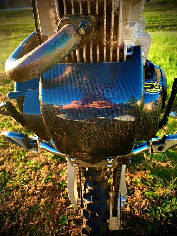 P3 Carbon Skid Plate - Klx110 1