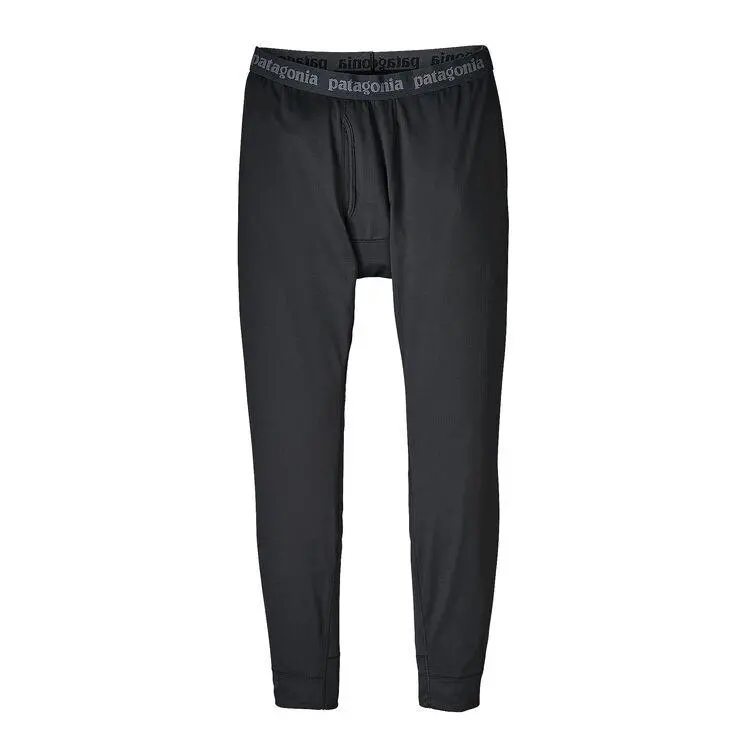 Patagonia Capilene Mid Wieght Bottoms In Black 1