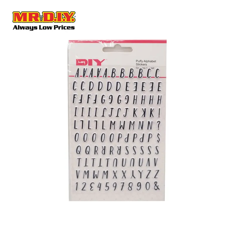 Puffy Alphabet Stickers 1