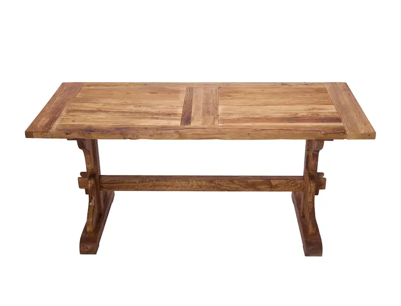Reclaimed Elm Wood Monestary Dining Table 1