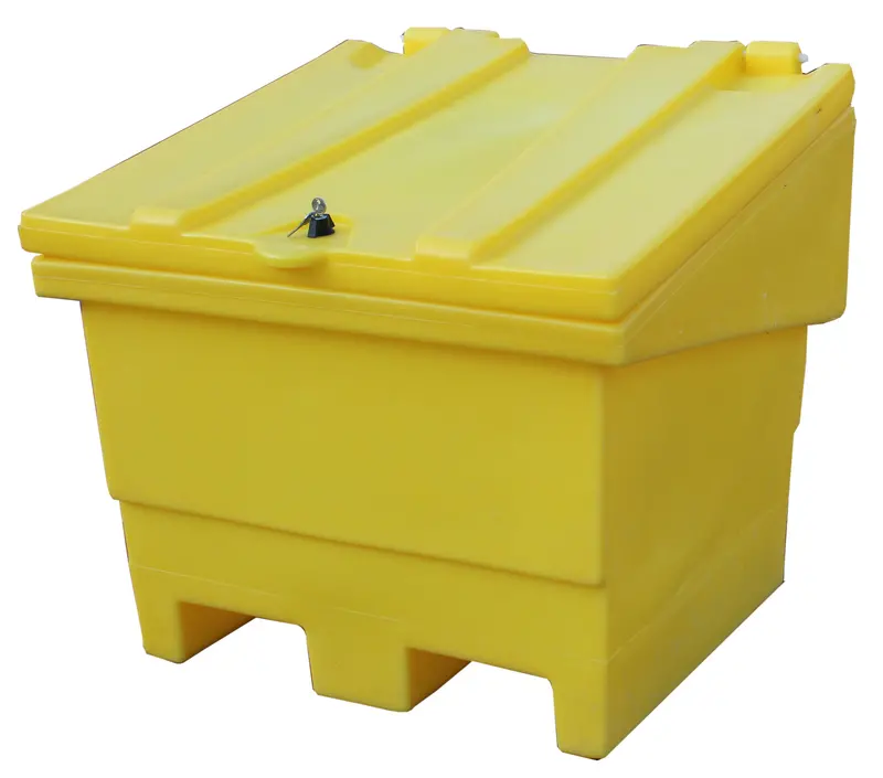 Rock Salt Bin With Lockable Lid - Gritbin 1