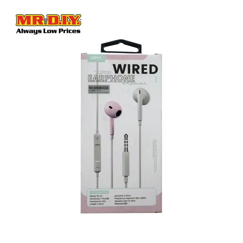 Sibly Wired Earphone 3.5Mm Tr-53 (120Cm) 1