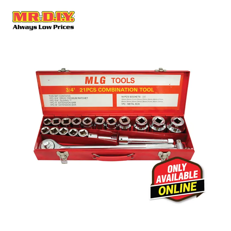 Socket Wrench Set (21 Pieces)(3/4 Inch) 1