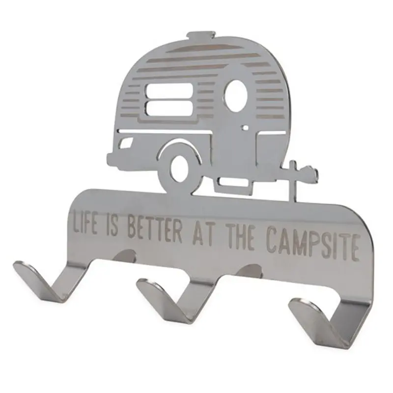 Stick-On 3-Hook Key / Leash Hanger 1