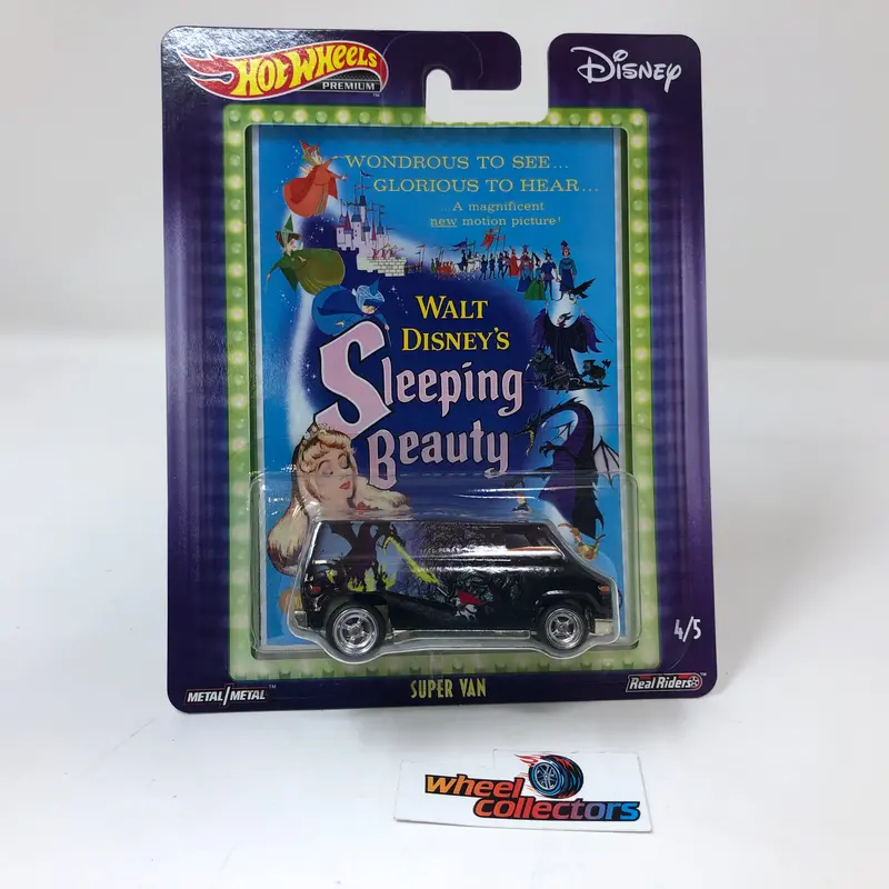 Super Van Sleeping Beauty 4/5 * Hot Wheels Pop Culture Disney 1