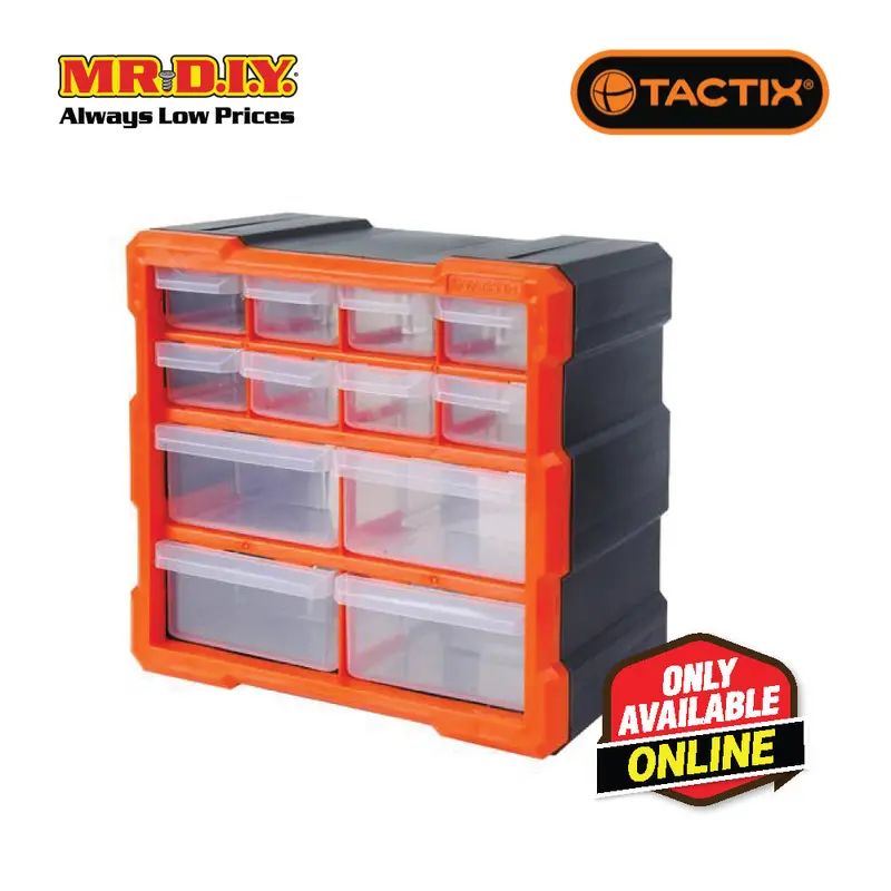 Tactix 12-Drawers Storage Bin 1