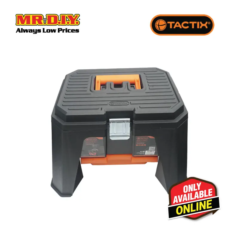Tactix Heavy-Duty Step Stool Storage Tool Organizer 320352 (50.8 X 40.6 X 31.8Cm) 1