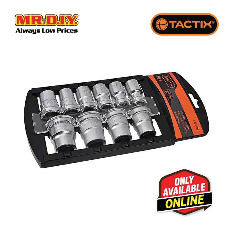 Tactix Socket Set (10 Pieces X 1/2 Inch) 1
