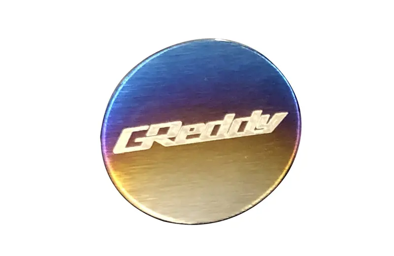 Titanium Greddy Disk Emblem - For Type-A Shift Knob 1