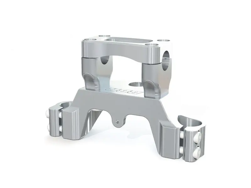 Tripleclamp - Std Bar, Silver / Xr/Crf80/100, 85-Present 1