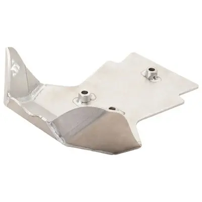 Tusk Aluminum Skid Plate - Silver - All Klx140 1