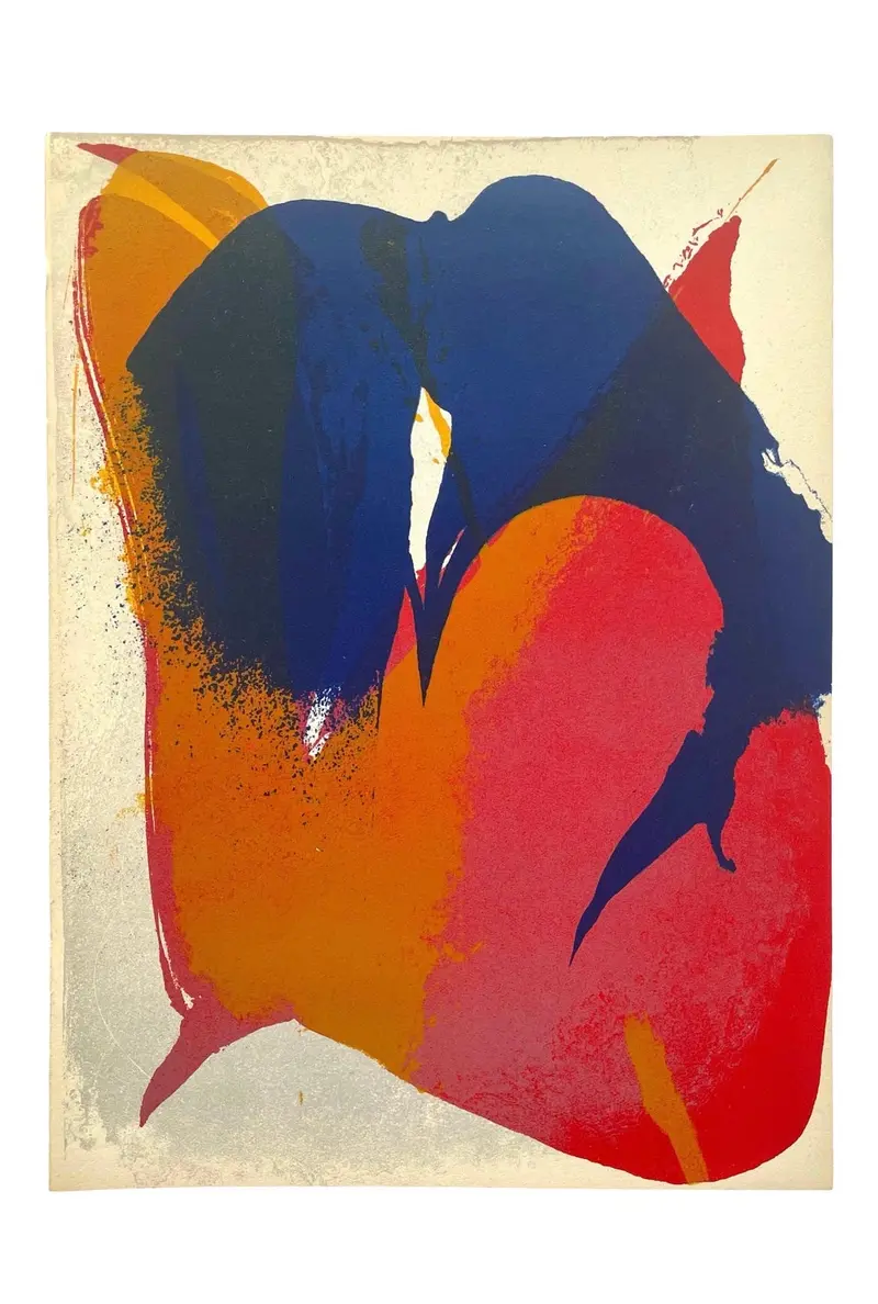 Vintage Lithograph ‘Composition Il’ By Paul Jenkins (1964) 1