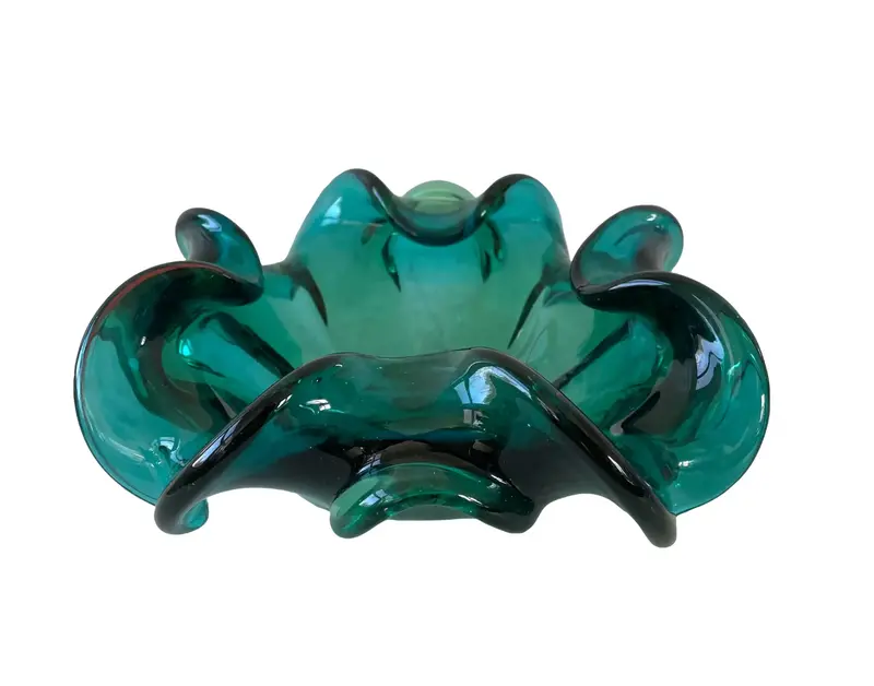 Vintage Mid Century Fratelli Toso Murano Glass Bowl 1