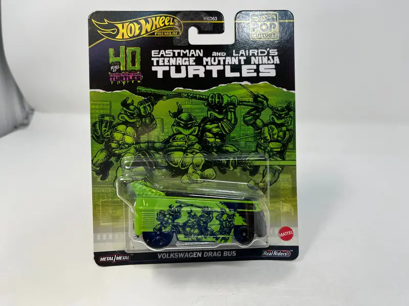Volkswagen Drag Bus Turtles 40Th * 2024 Hot Wheels Pop Culture Case D 1