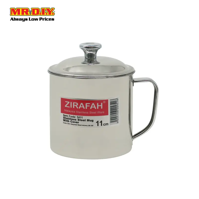 Zirafah Stainless Steel Mug With Lid (11Cm) 1