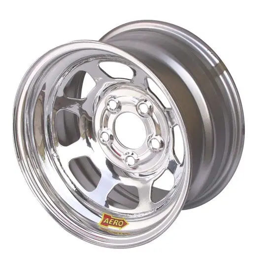 Aero Race Chrome Wheel – 15X8, 2" Backspace, 5X5 Bolt Pattern, Part #50-285020 1