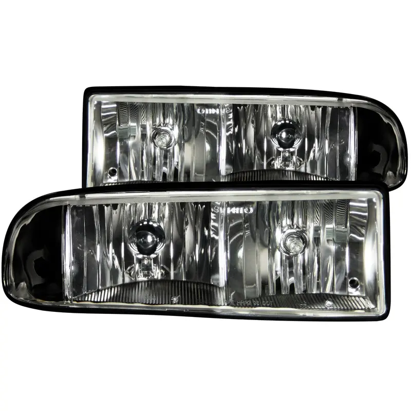 Anzo Usa 111156 Clear-Lens Black-Housing Headlight Pair 1