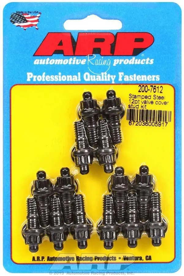 Arp 1/4"-28 12-Point Valve Cover Stud Kit (200-7612, 14-Piece) 1