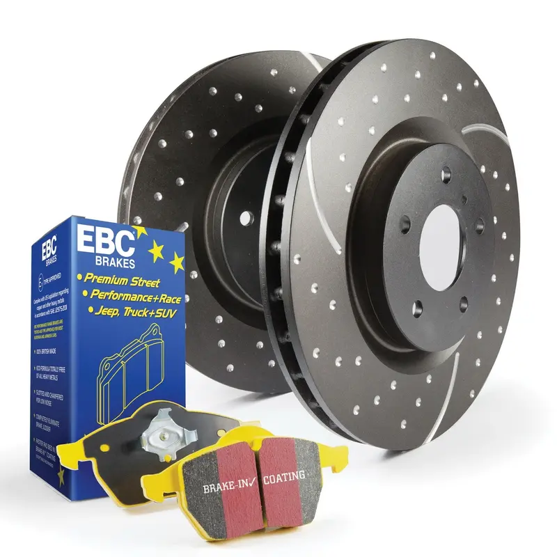 Ebc S5 Brake Kit – Yellowstuff Pads Paired With Gd Grooved Rotors For Enhanced Stopping Power (Part #S5Kf1304) 1