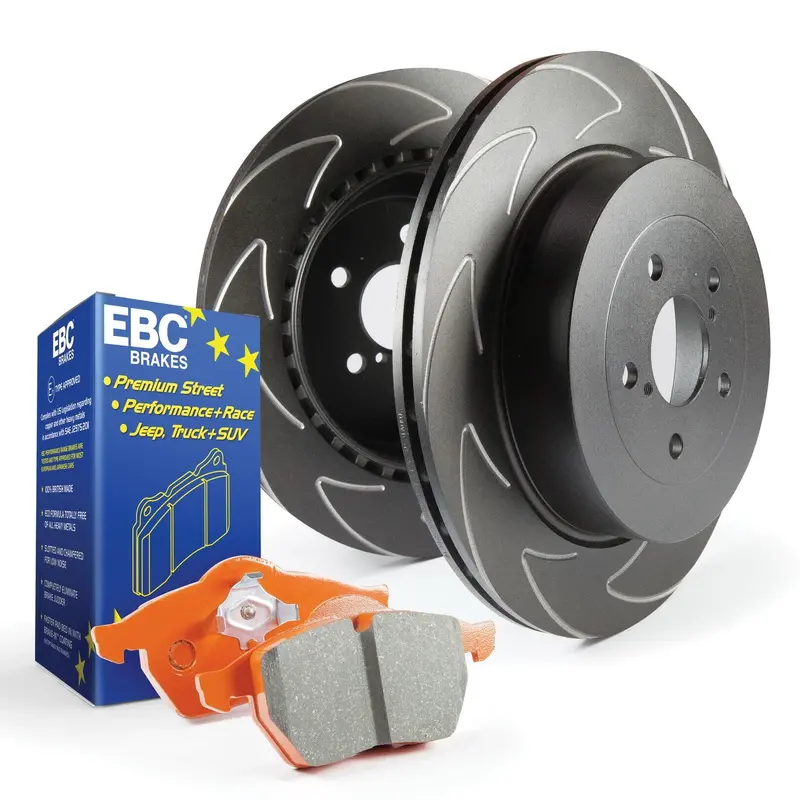 Ebc S7 Brake Kit – Orangestuff Pads With Bsd Slotted Rotors For Enhanced Stopping Power 1