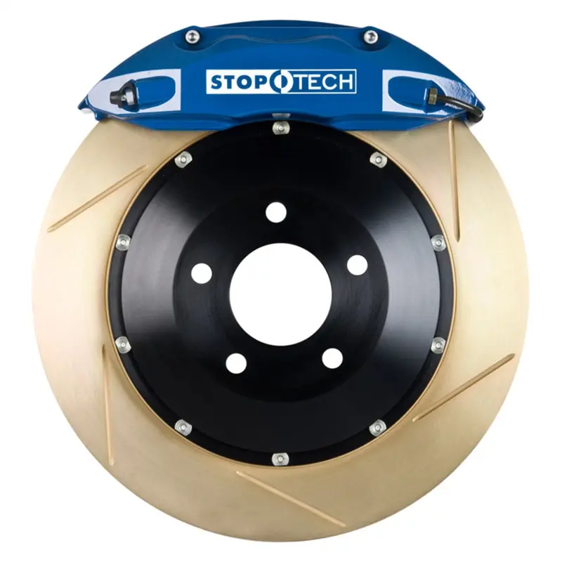 Stoptech Big Brake Kit – Front 2-Piece Slotted Rotors For High-Performance Braking 1